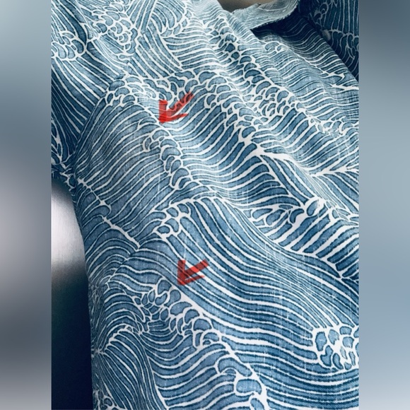 Reyn Spooner 2023 Blue Molokai Wave Print Medium - Picture 8 of 11